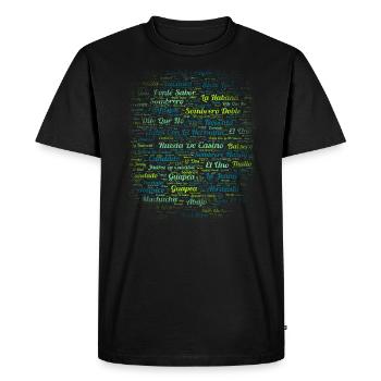 Rueda Wheel - Salsa Dance T-shirt danse cadeau - T-shirt Premium bio Homme - noir - Devant - Nico (187cm)