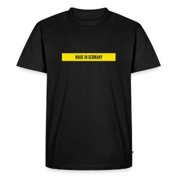 fabriqué en Allemagne - T-shirt Premium bio Homme - noir - Devant - Nico (187cm)