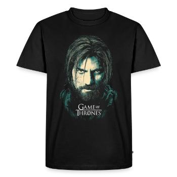 Game Of Thrones Jaime Lannister - T-shirt Premium bio Homme - noir - Devant - Nico (187cm)