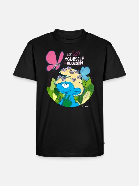 Smølfer Naturlige Smurf Nat MiniSchlumpf - Herre Premium økologisk T-shirt - sort