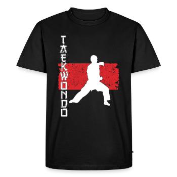 Martial Arts - Tae kwon do - Men's Premium Organic T-Shirt - black - Front - Nico (187cm)