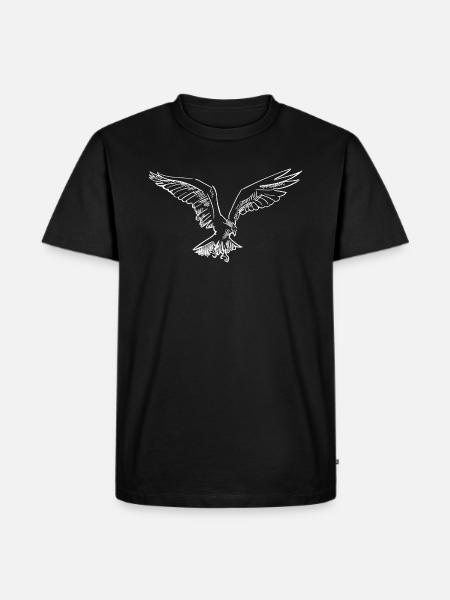 Eagle - Men's Premium Organic T-Shirt - black