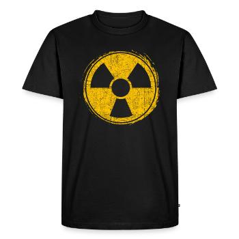 Radioactif - T-shirt Premium bio Homme - noir - Devant - Nico (187cm)