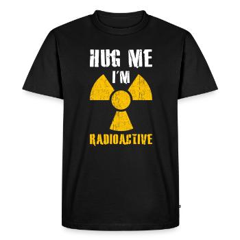Radioactif - T-shirt Premium bio Homme - noir - Devant - Nico (187cm)