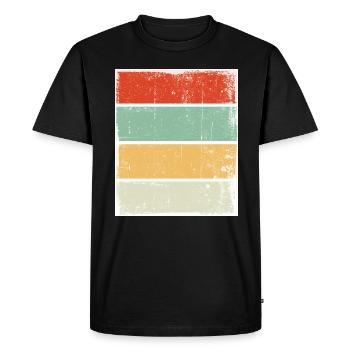 Rétro Arrière-plan Sunset Grunge - T-shirt Premium bio Homme - noir - Devant - Nico (187cm)