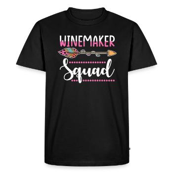 Winemaker Wine Growing Winery Team - Men's Premium Organic T-Shirt - black - Front - Nico (187cm)