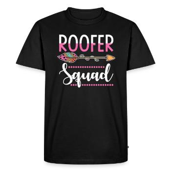 Roofer - Men's Premium Organic T-Shirt - black - Front - Nico (187cm)