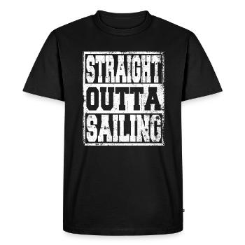 Sailing saying funny - Men's Premium Organic T-Shirt - black - Front - Nico (187cm)