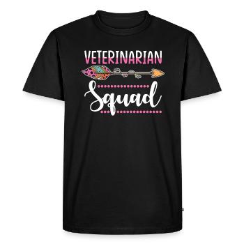 groupe vétérinaire - T-shirt Premium bio Homme - noir - Devant - Nico (187cm)