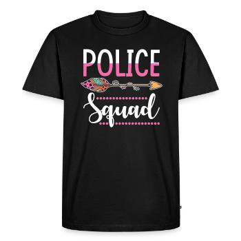 groupe de policières - T-shirt Premium bio Homme - noir - Devant - Nico (187cm)