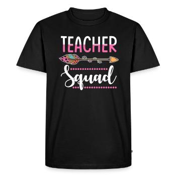 groupe d'enseignants - T-shirt Premium bio Homme - noir - Devant - Nico (187cm)
