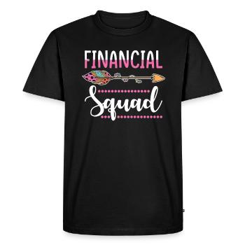 groupe financier - T-shirt Premium bio Homme - noir - Devant - Nico (187cm)