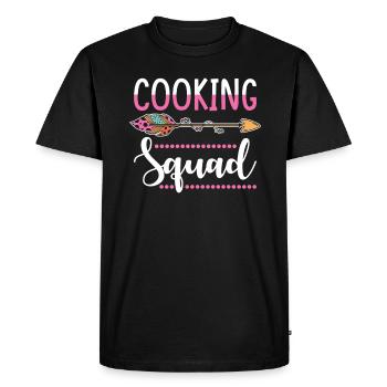 cooking group - Men's Premium Organic T-Shirt - black - Front - Nico (187cm)