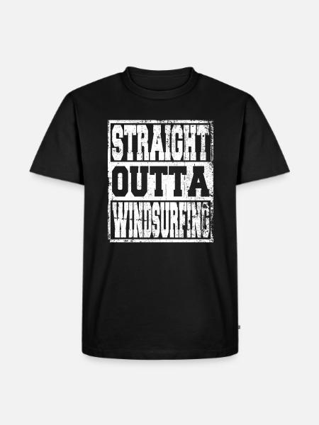 Windsurfing saying funny - Men's Premium Organic T-Shirt - black