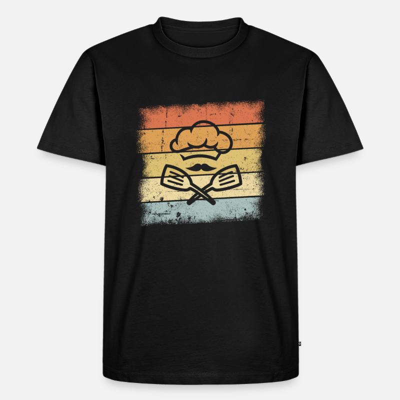 Koch Geschenk - Männer Premium Bio T-Shirt - Schwarz