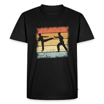 Martial Arts - Men's Premium Organic T-Shirt - black - Front - Nico (187cm)