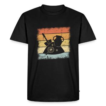 Archéologue - T-shirt Premium bio Homme - noir - Devant - Nico (187cm)