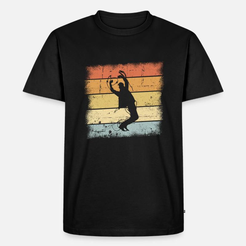 Tanzen Sunset - Männer Premium Bio T-Shirt - Schwarz