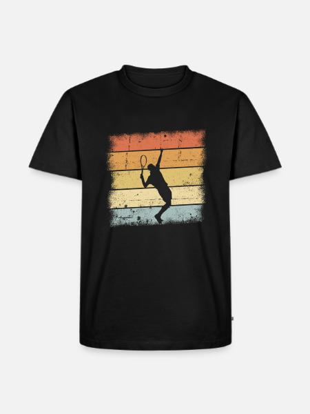 Tennis player - Men's Premium Organic T-Shirt - black