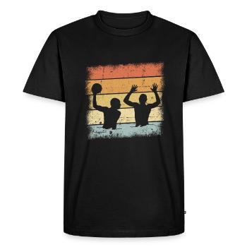 Water Polo Design - Men's Premium Organic T-Shirt - black - Front - Nico (187cm)