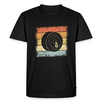 Instrument de cymbale - T-shirt Premium bio Homme - noir - Devant - Nico (187cm)