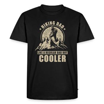 Randonneur Papa - T-shirt Premium bio Homme - noir - Devant - Nico (187cm)