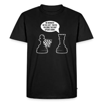 Chess Chess Pieces hess Meme - Men's Premium Organic T-Shirt - black - Front - Nico (187cm)