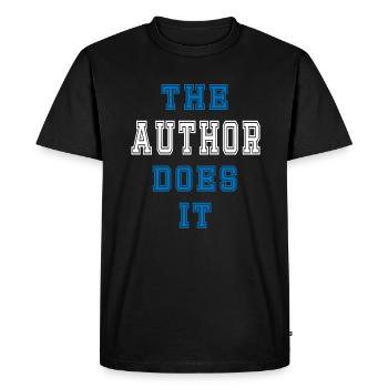L’auteur le fait Cadeau d’auteur - T-shirt Premium bio Homme - noir - Devant - Nico (187cm)