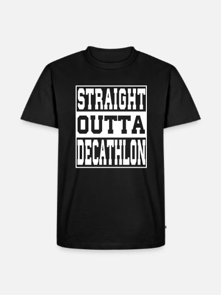 Décathlon dit drôle - T-shirt Premium bio Homme - noir