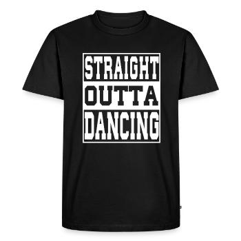 Dancing saying funny - Men's Premium Organic T-Shirt - black - Front - Nico (187cm)