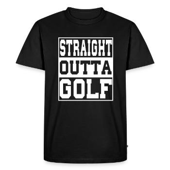 Le golf dit drôle - T-shirt Premium bio Homme - noir - Devant - Nico (187cm)