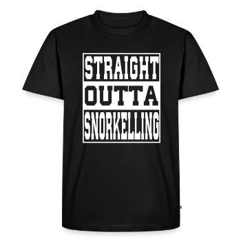 Snorkeling en disant drôle - T-shirt Premium bio Homme - noir - Devant - Nico (187cm)
