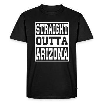 Arizona Saying Funny Arizona Gift - Men's Premium Organic T-Shirt - black - Front - Nico (187cm)