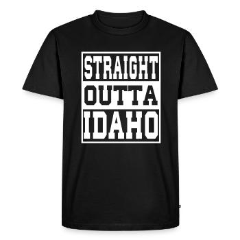 Idaho disant drôle Idaho Cadeau - T-shirt Premium bio Homme - noir - Devant - Nico (187cm)