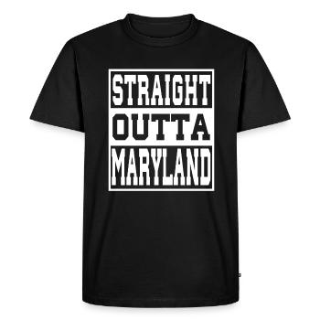Maryland disant drôle Maryland Cadeau - T-shirt Premium bio Homme - noir - Devant - Nico (187cm)