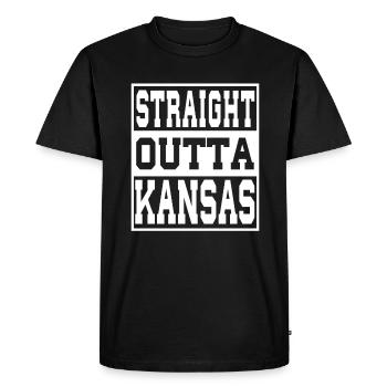 Kansas disant drôle Kansas Cadeau - T-shirt Premium bio Homme - noir - Devant - Nico (187cm)