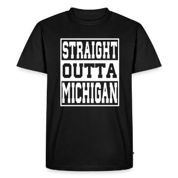 Michigan disant drôle Michigan Cadeau - T-shirt Premium bio Homme - noir - Devant - Nico (187cm)