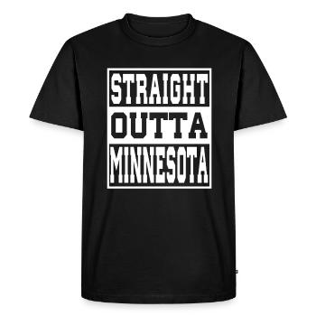 Minnesota disant drôle Minnesota Cadeau - T-shirt Premium bio Homme - noir - Devant - Nico (187cm)