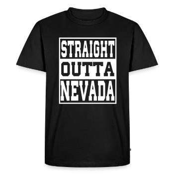 Nevada disant drôle Nevada Cadeau - T-shirt Premium bio Homme - noir - Devant - Nico (187cm)