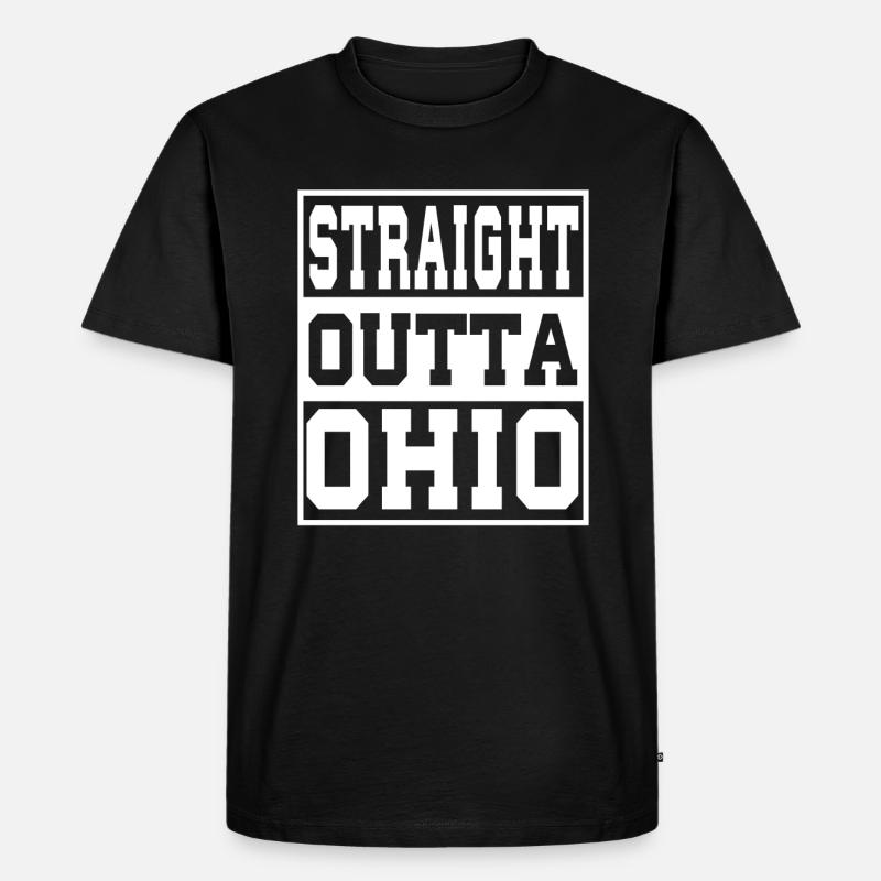Ohio Spruch Lustig Ohio Geschenk - Männer Premium Bio T-Shirt - Schwarz