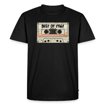 Le meilleur de 1961 - T-shirt Premium bio Homme - noir - Devant - Nico (187cm)