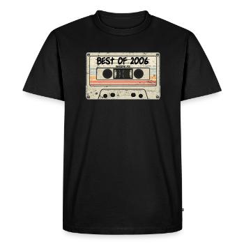 Best of 2006 Cassette Retro Tape - Men's Premium Organic T-Shirt - black - Front - Nico (187cm)