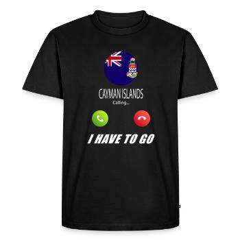 Les îles Caïmans appellent les drapeaux lusiger sorts - T-shirt Premium bio Homme - noir - Devant - Nico (187cm)