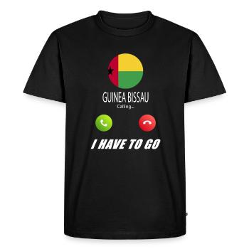 La Guinée-Bissau appelle aux drapeaux Lusiger en disant - T-shirt Premium bio Homme - noir - Devant - Nico (187cm)