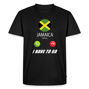 La Jamaïque appelle les drapeaux lusiger en disant - T-shirt Premium bio Homme - noir - Devant - Nico (187cm)