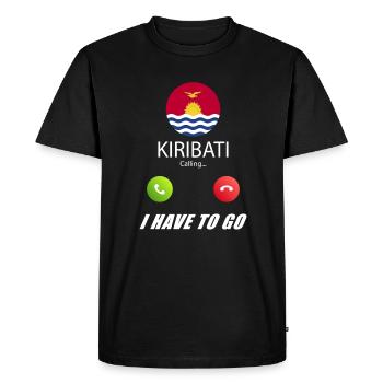 Kiribati calls lusiger flags saying - Men's Premium Organic T-Shirt - black - Front - Nico (187cm)