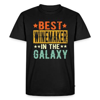 Best Winemaker ever Winemaker Gift - Men's Premium Organic T-Shirt - black - Front - Nico (187cm)