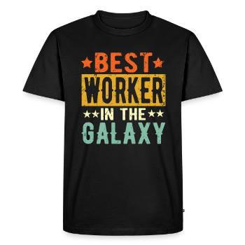 Best Worker ever Worker Gift - Men's Premium Organic T-Shirt - black - Front - Nico (187cm)