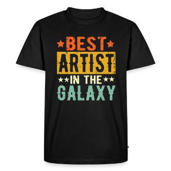 Best Artist ever Artist Gift - Men's Premium Organic T-Shirt - black - Front - Nico (187cm)