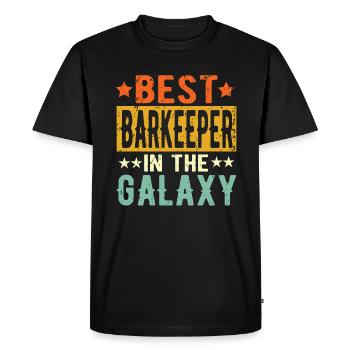 Best Bartender ever Bartender Gift - Men's Premium Organic T-Shirt - black - Front - Nico (187cm)